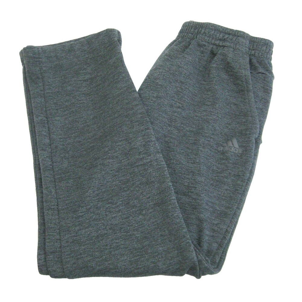 Adidas Jogger Pants Mens Gray Athletic Sweatpants Pockets Gym Sports Fitness
